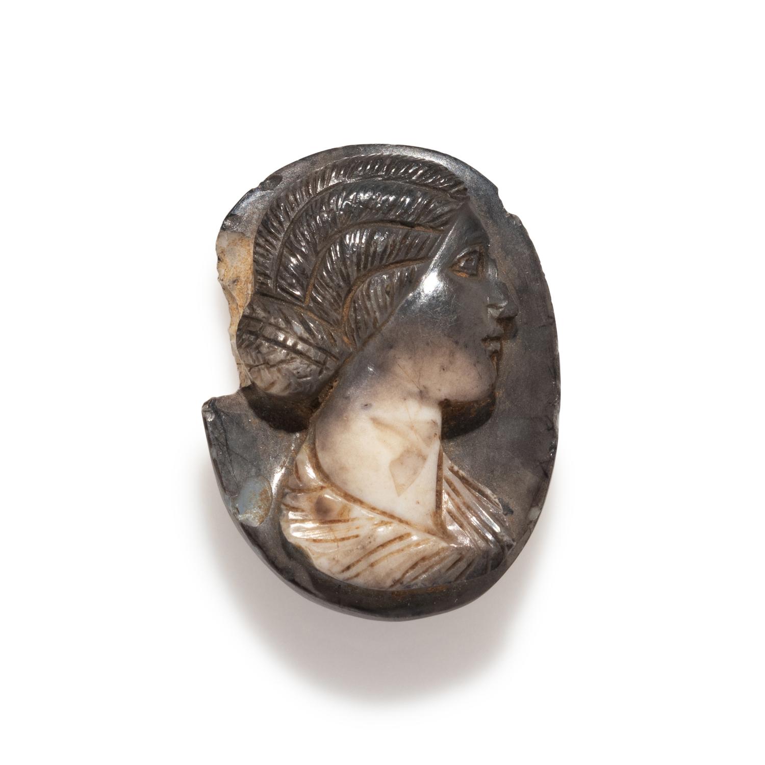 A Roman Agate Cameo of the Empress Faustina Minor