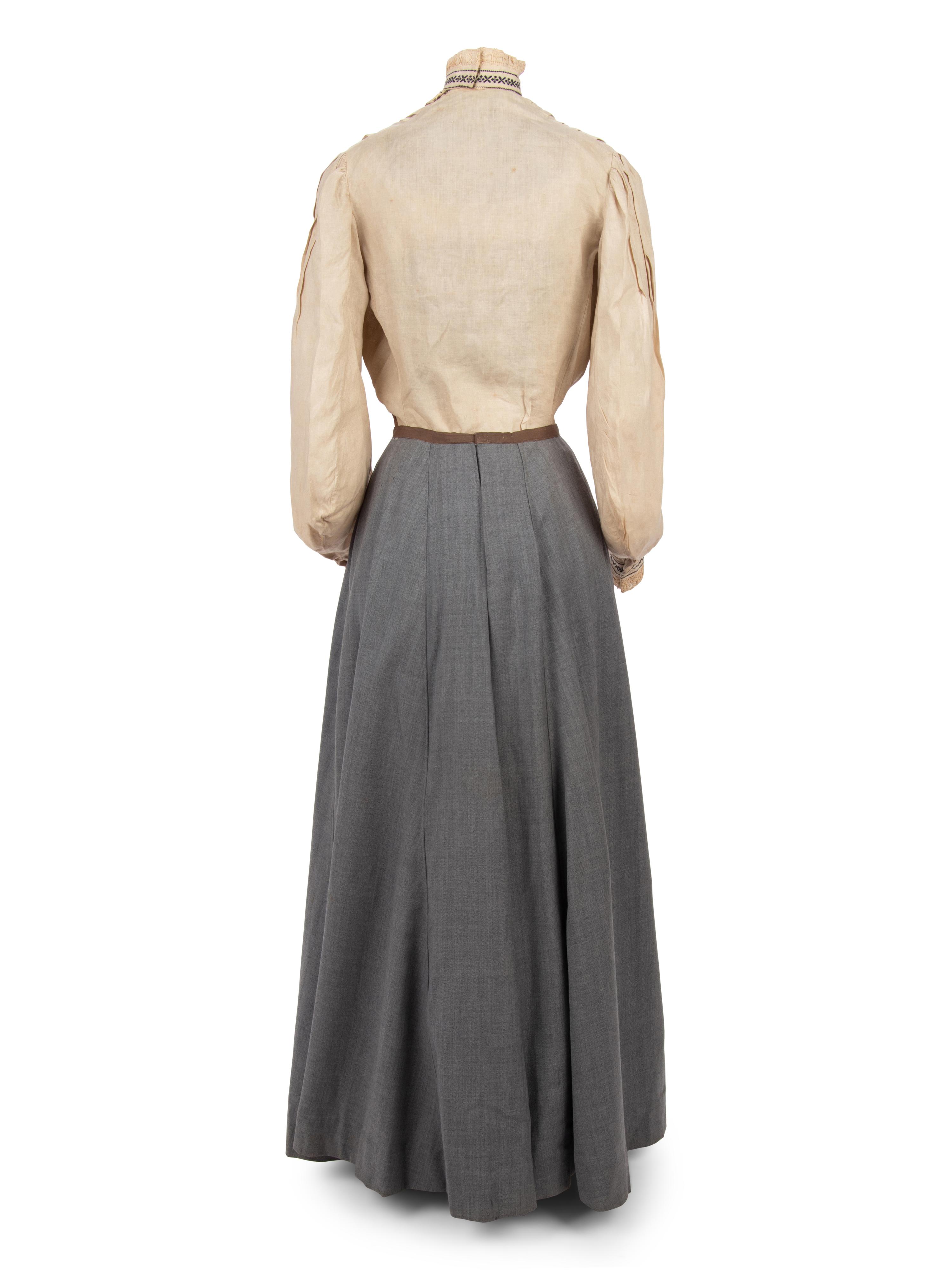 Three-Piece Wool Walking Suit, 1900-10s