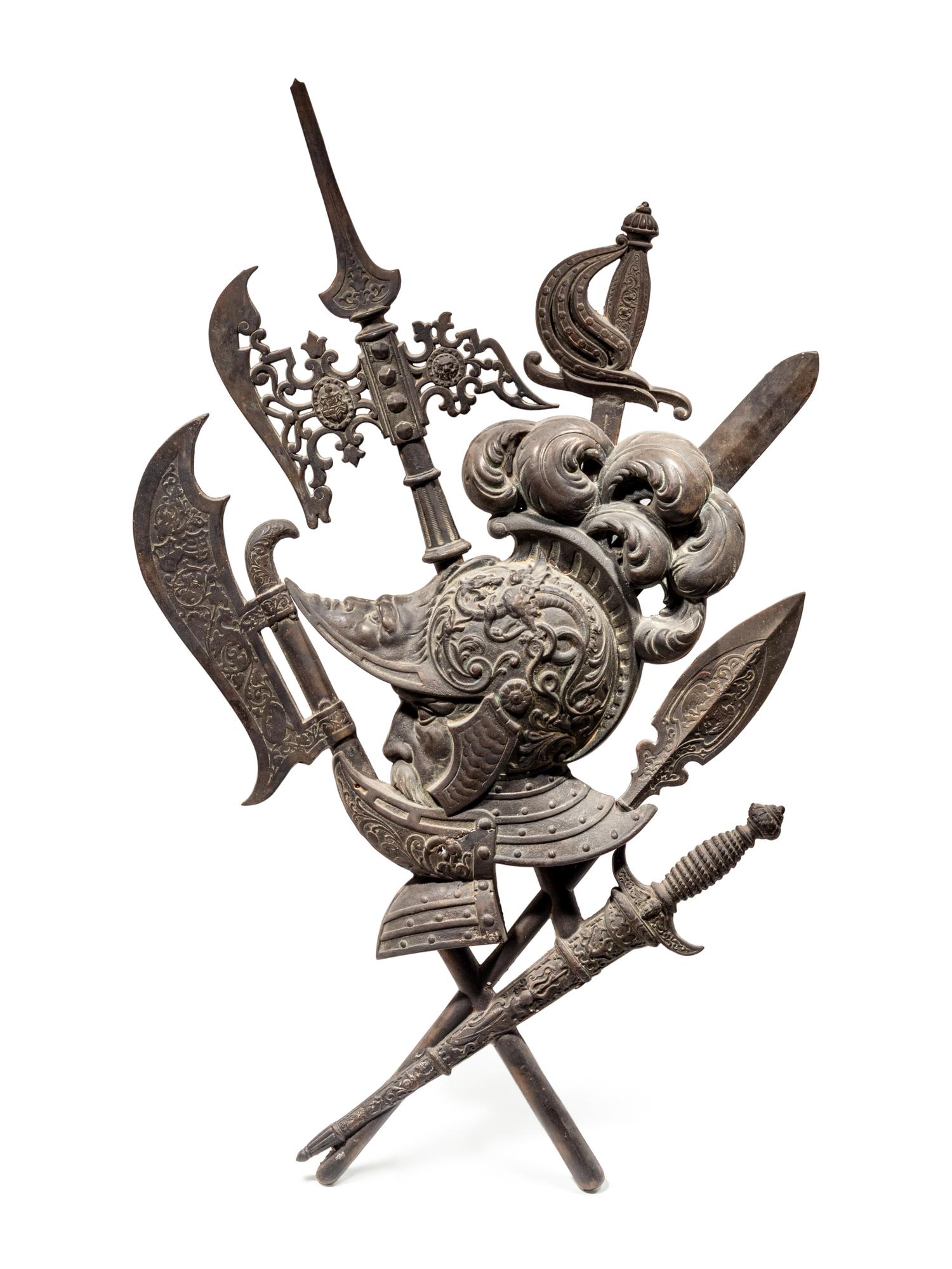 A Cast Iron or Bronze Armor Trophy Ornament
