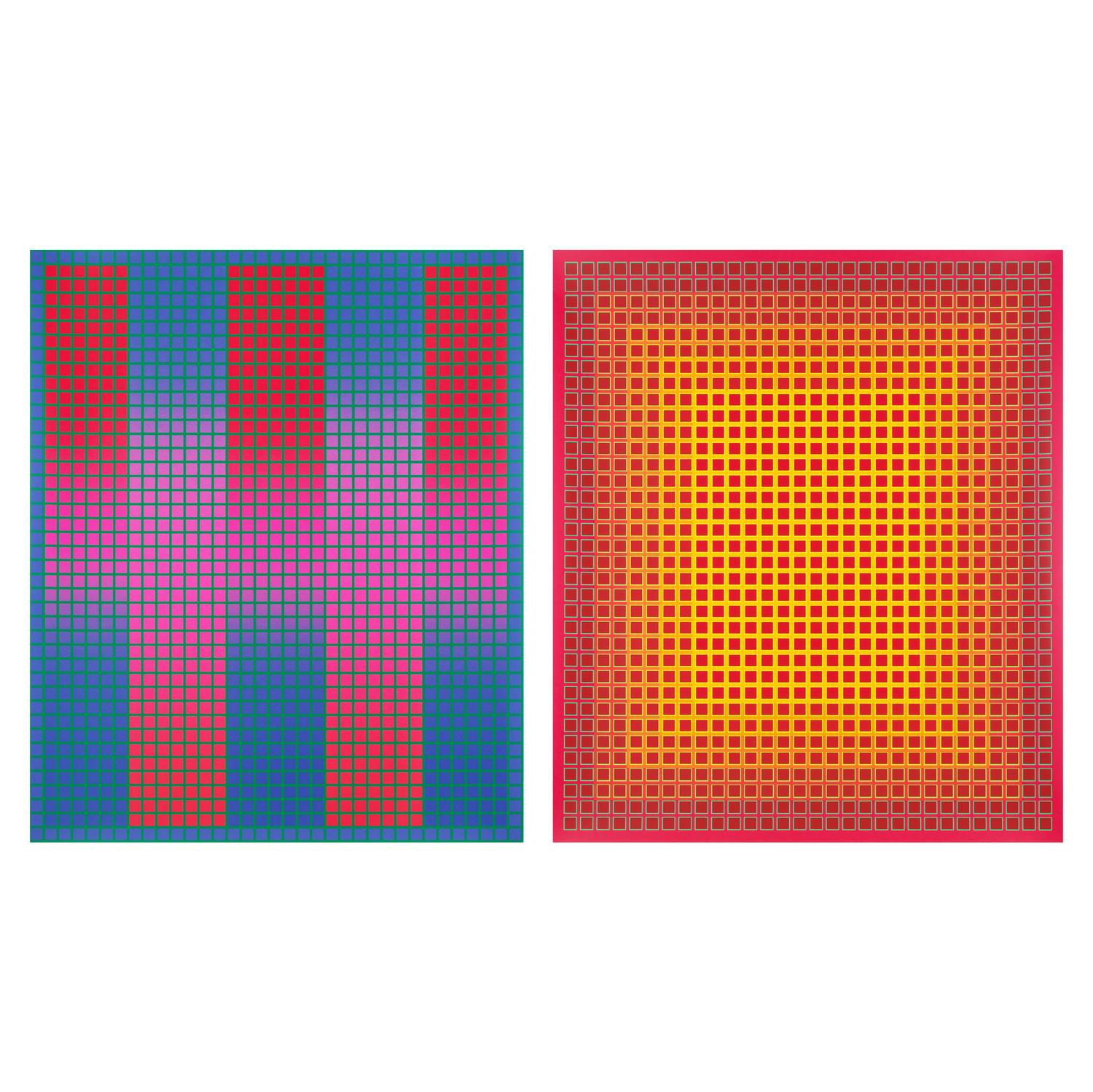 Julian Stanczak (American/Polish, 1928–2017) — A pair of screenprints ( Trespass , 1979; Sequential Chroma, 1981)