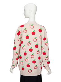GUCCI, APPLE KNIT WOOL CARDIGAN