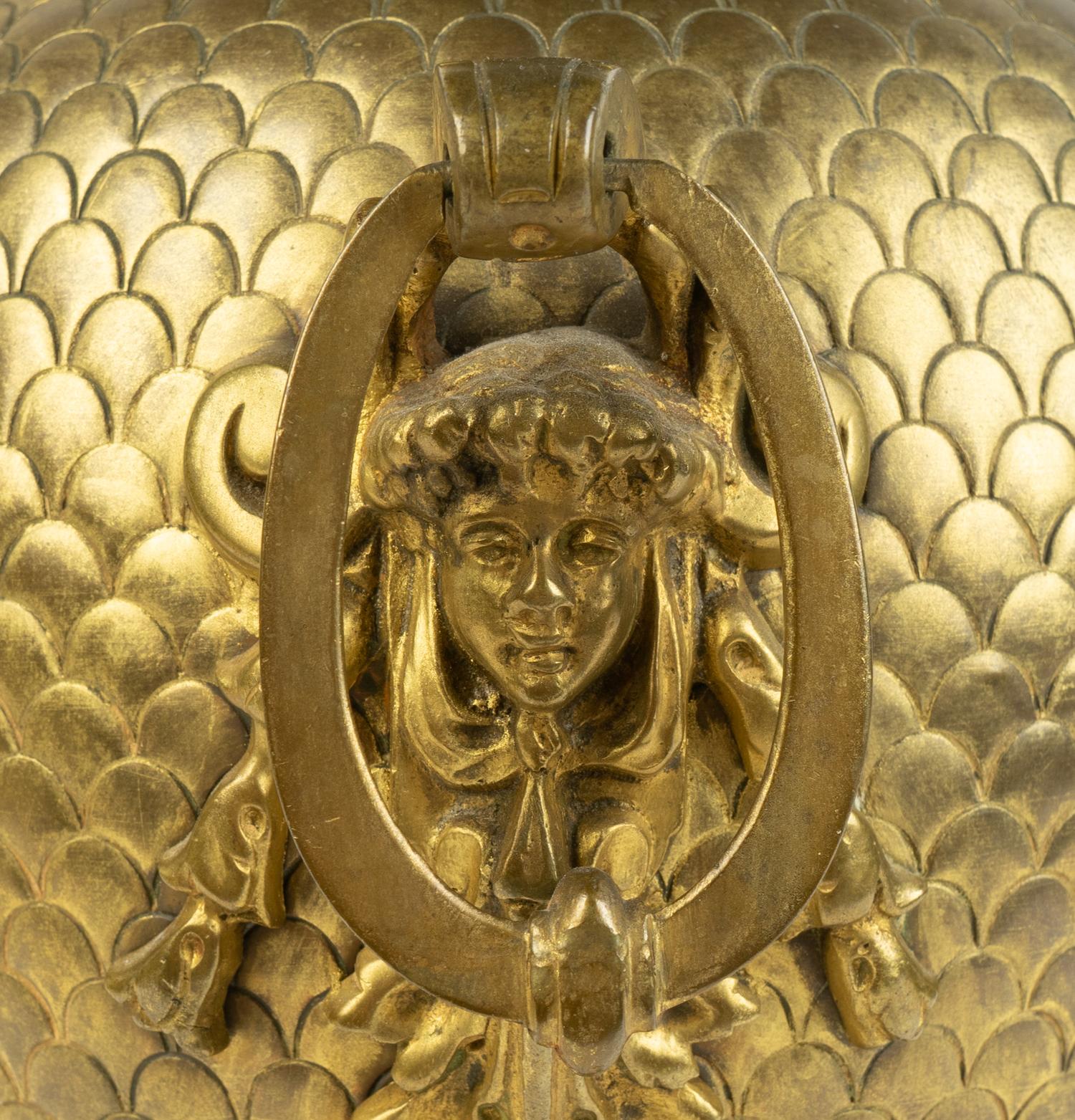 A French Gilt Bronze Urn-Form Clock — LATE 19TH CENTURY