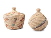 Alaska Native Lidded Baskets