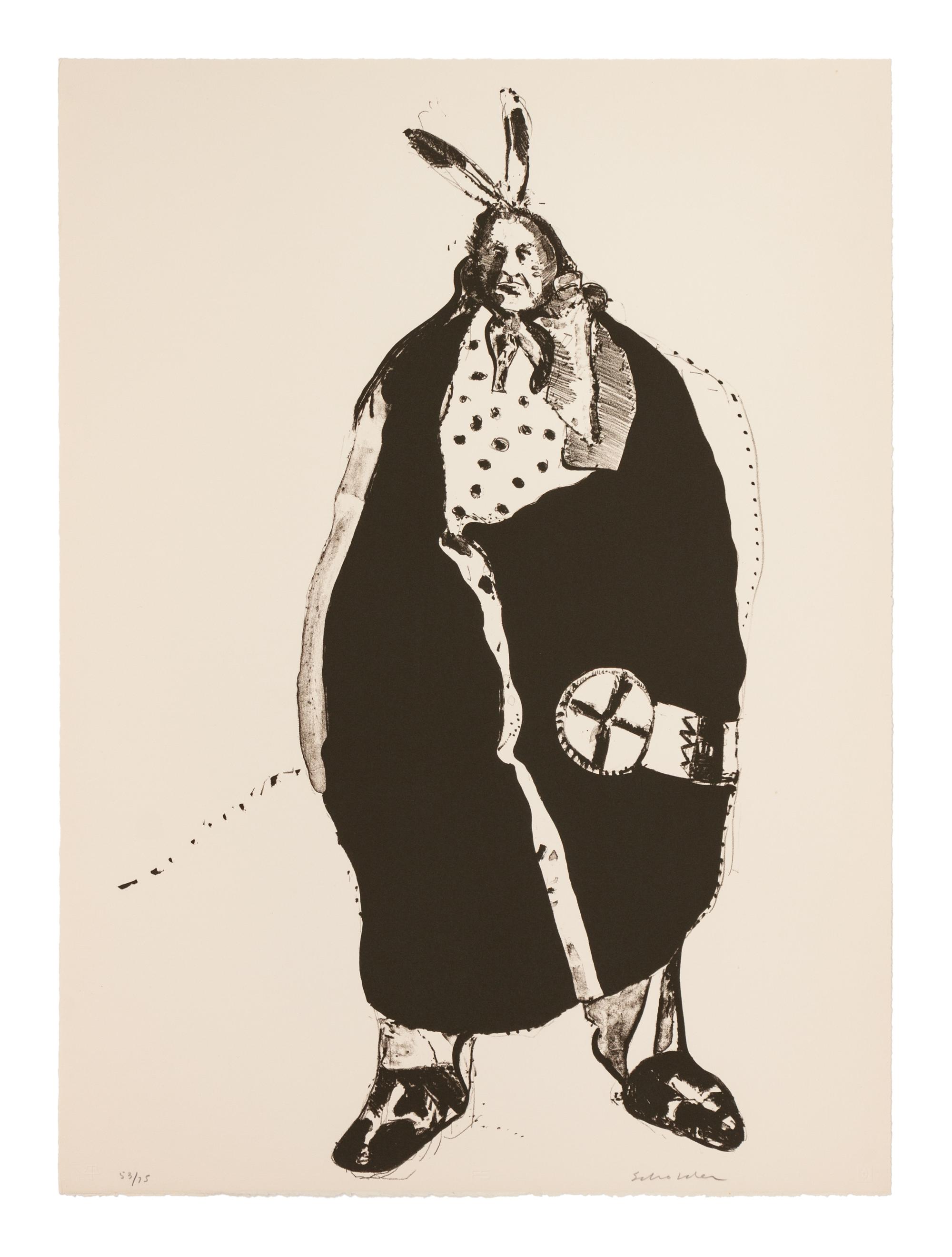 Lot is located and will ship from Denver, Colorado. Waiting Indian (from Indians Forever Suite), 1970