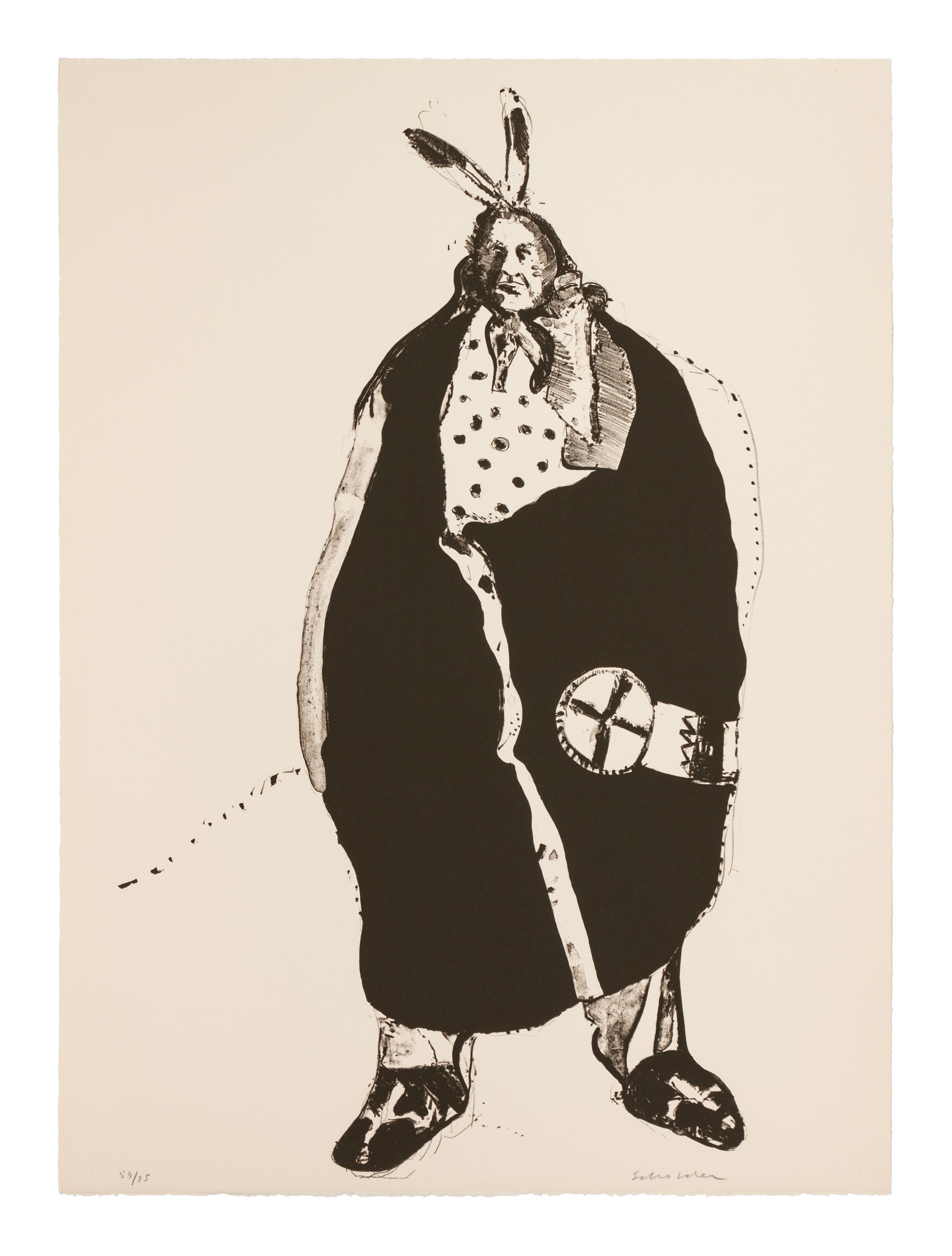 Lot is located and will ship from Denver, Colorado. Waiting Indian (from Indians Forever Suite), 1970