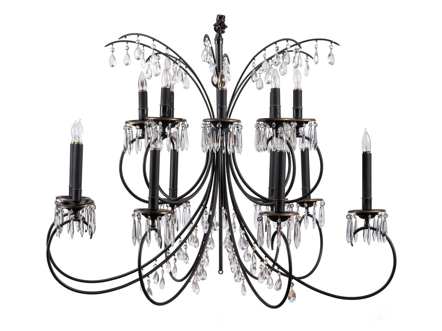 An Iron Chandelier from the Hotel Sinton, Cincinnati