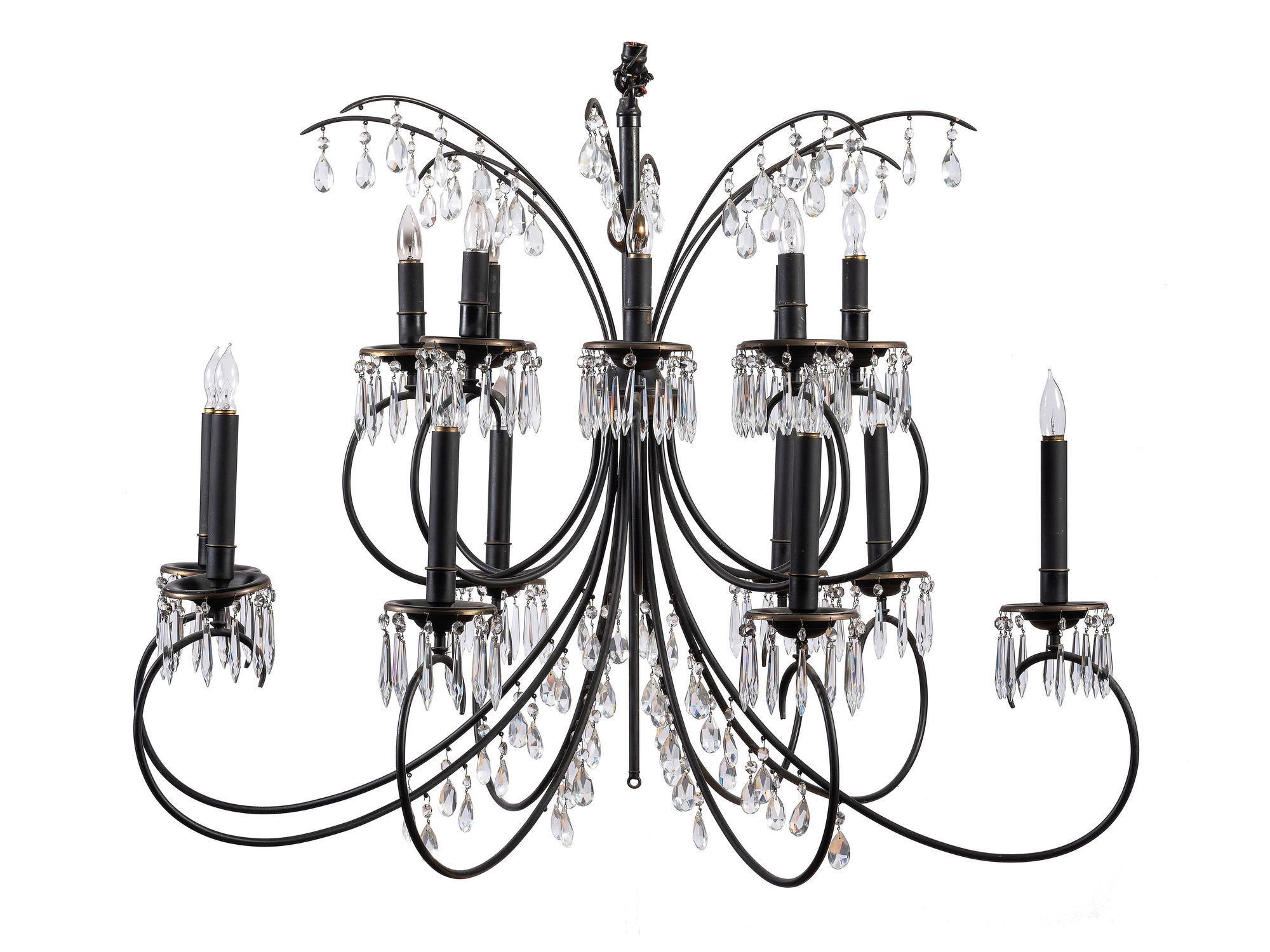 An Iron Chandelier from the Hotel Sinton, Cincinnati