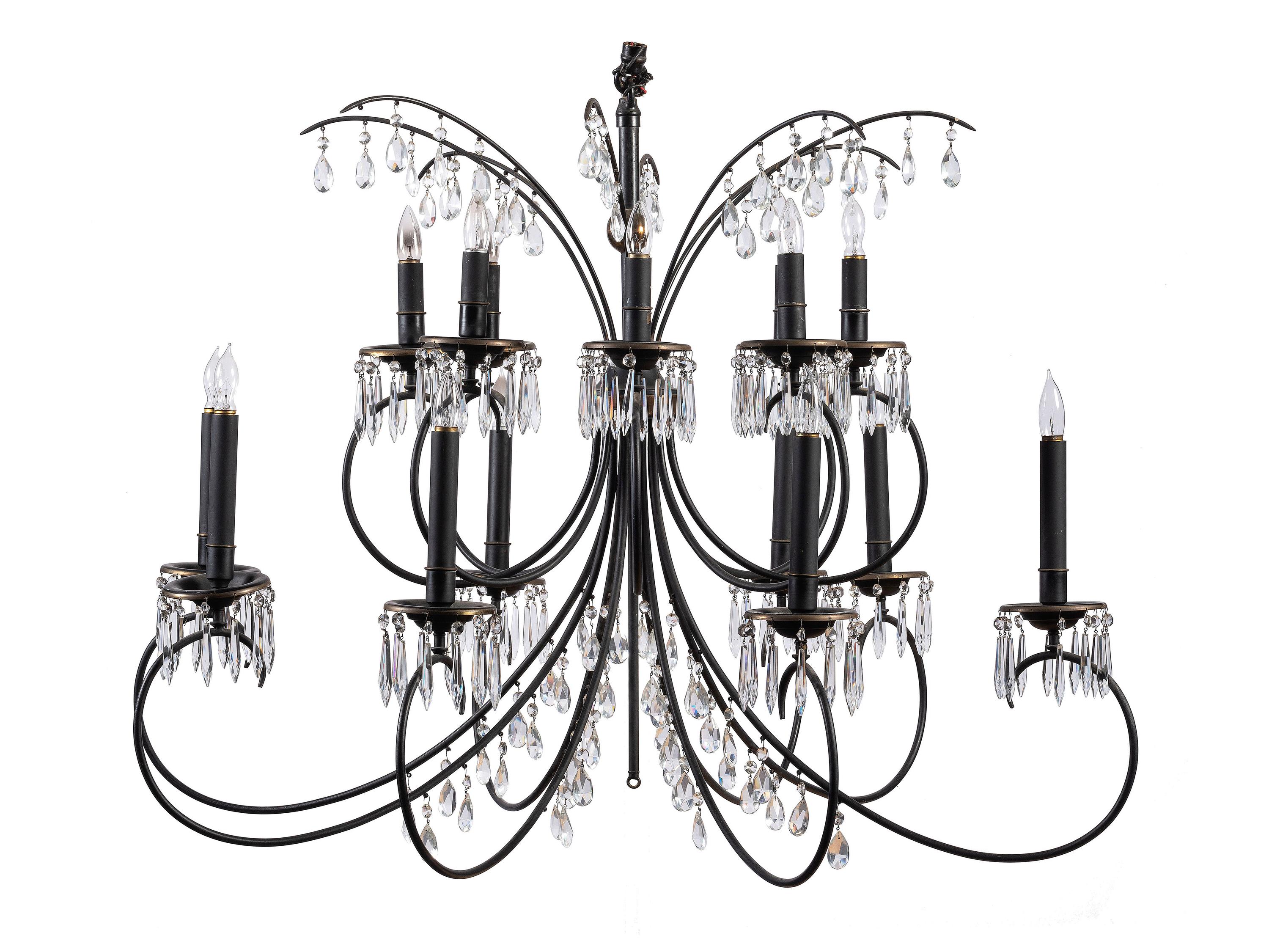 An Iron Chandelier from the Hotel Sinton, Cincinnati