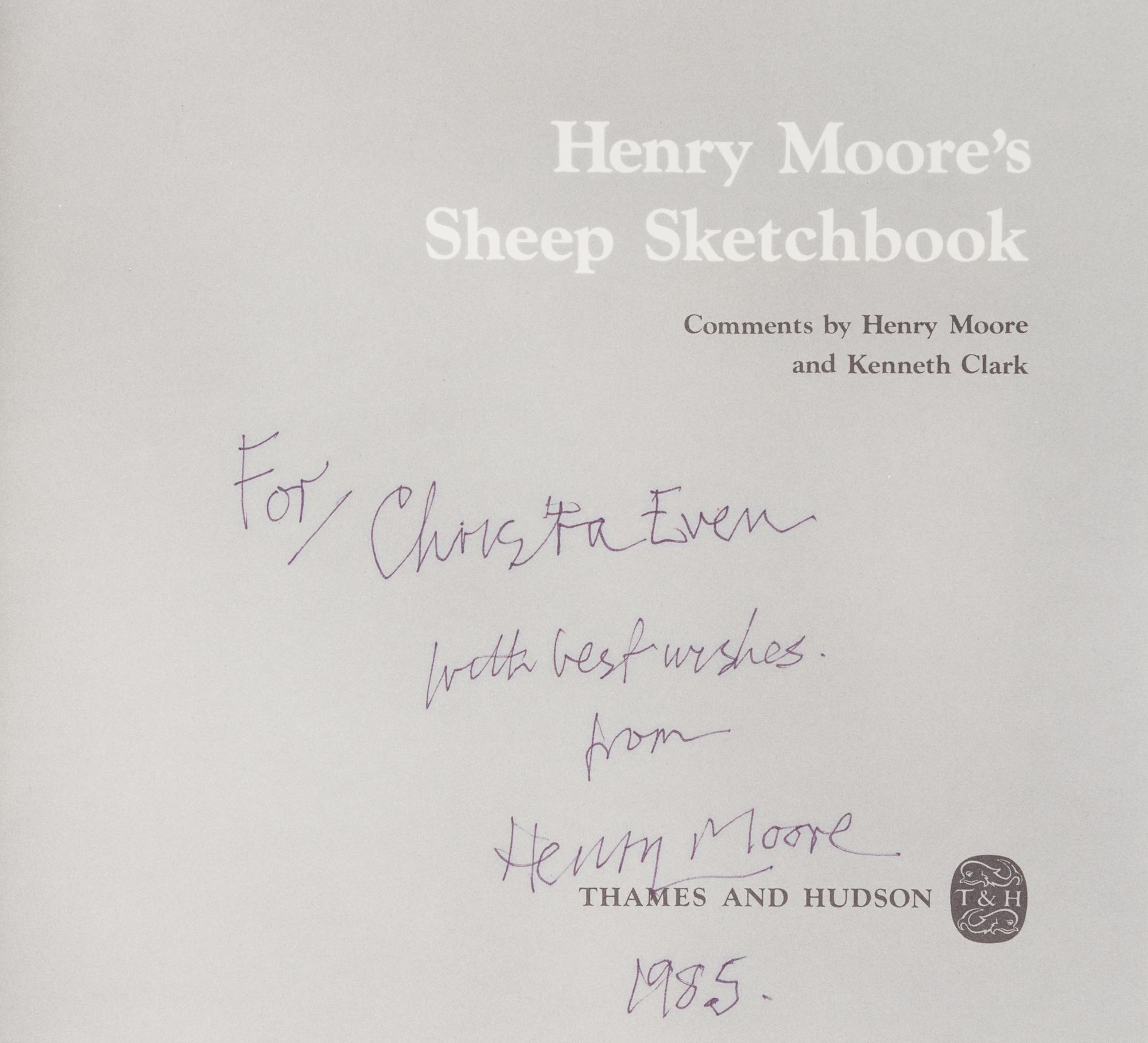 MOORE, Henry (1898-1986). Two works by Moore, comprising: