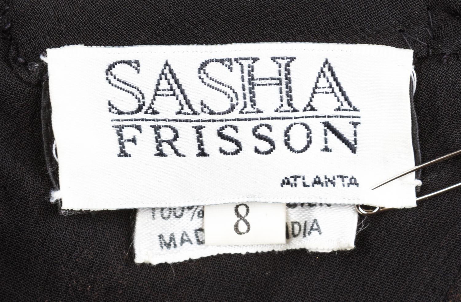 A Sasha Frisson Beaded Gown Ensemble, Size 8.