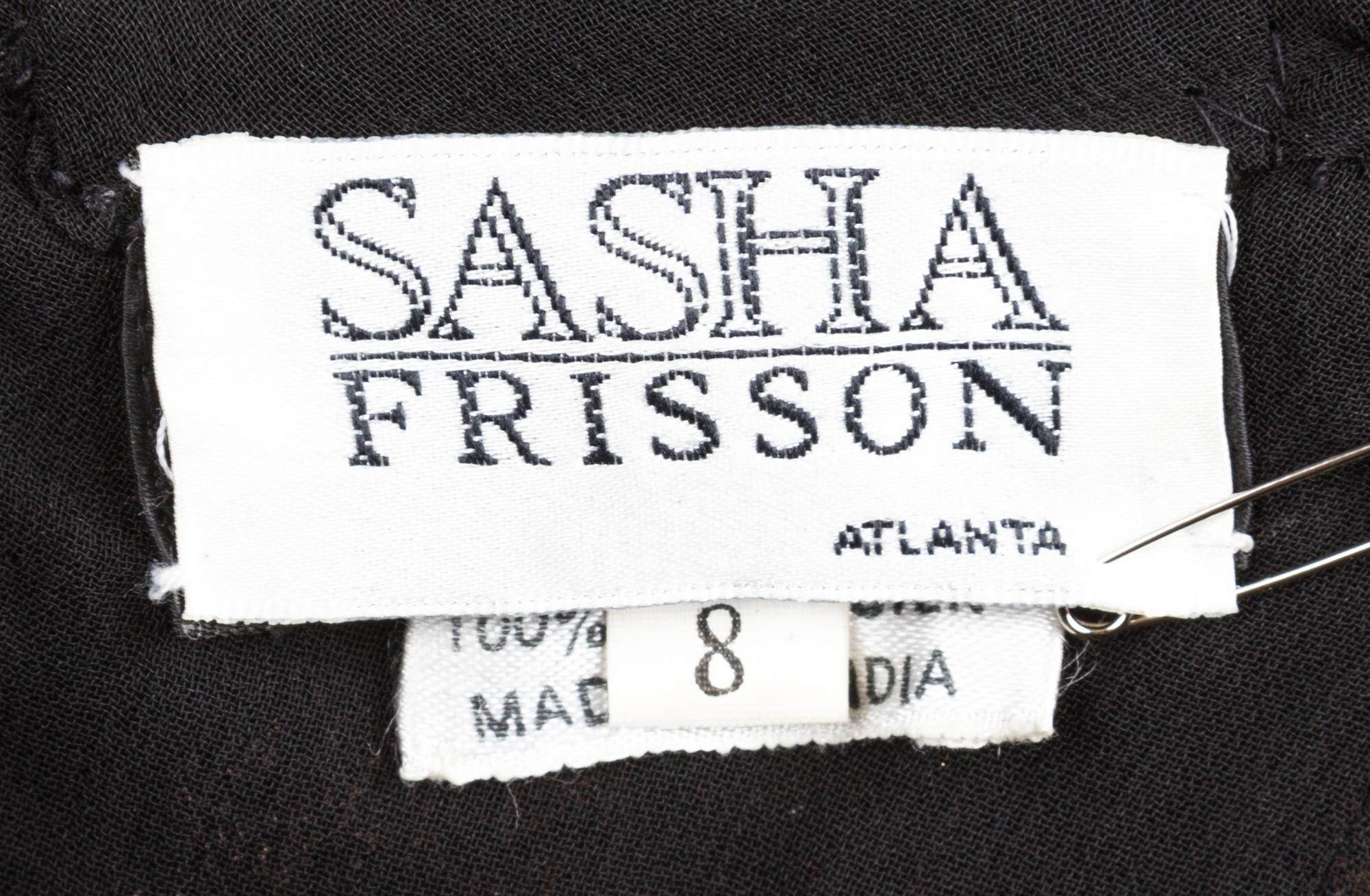 A Sasha Frisson Beaded Gown Ensemble, Size 8.