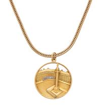 VAN CLEEF & ARPELS, YELLOW GOLD AND DIAMOND PENDANT