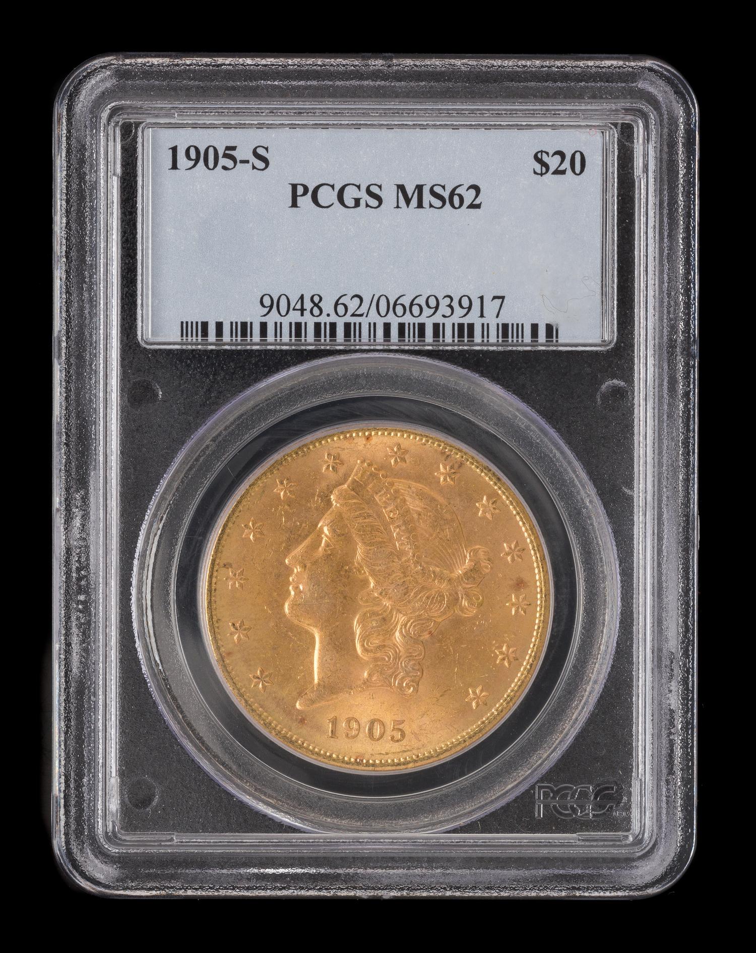 A United States 1905-S Liberty Head $20 Gold Coin