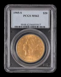 A United States 1905-S Liberty Head $20 Gold Coin