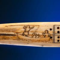 John Octuck (Inuit, 1873-1918) Scrimshawed Cribbage Board