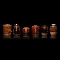 A Group of Six Assorted Japanese Tea Caddies, Chaire , 19th/20th Century