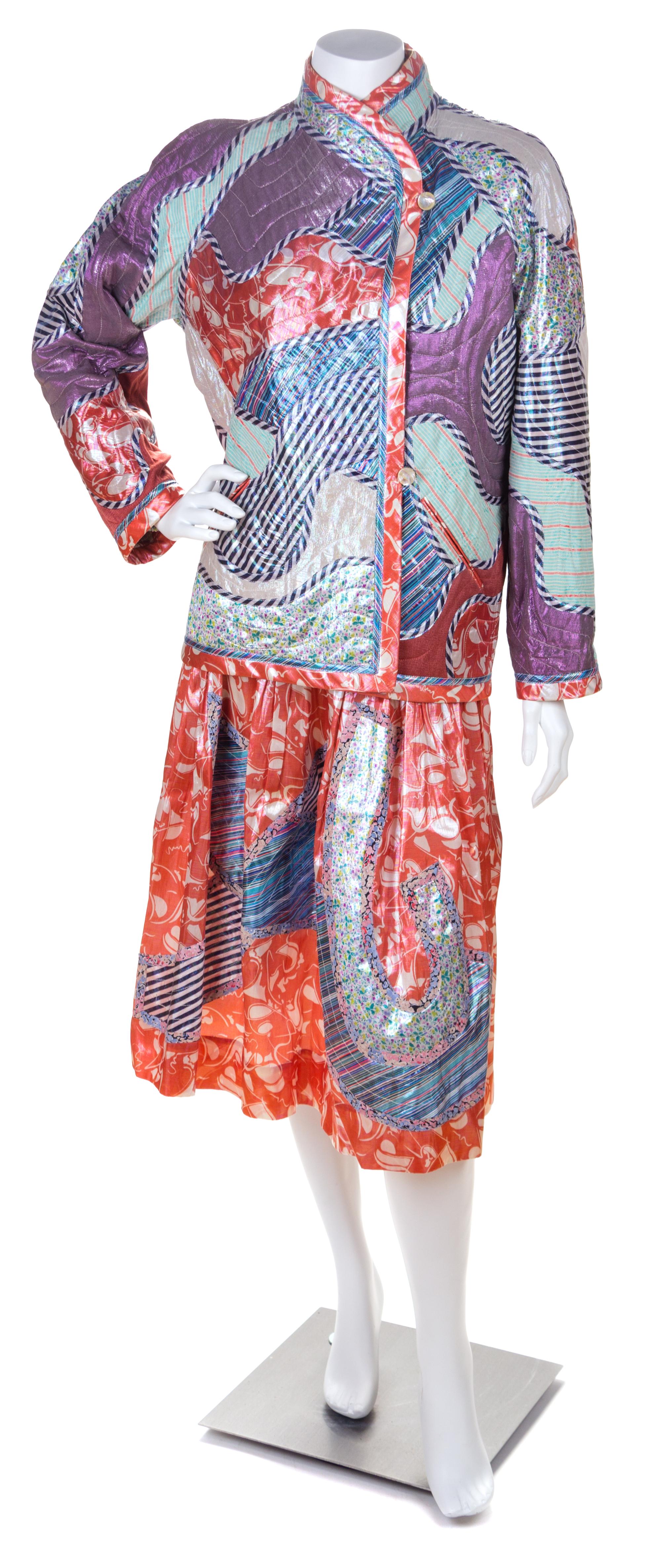 A Koos Couture Three Piece Skirt Ensemble, No size.