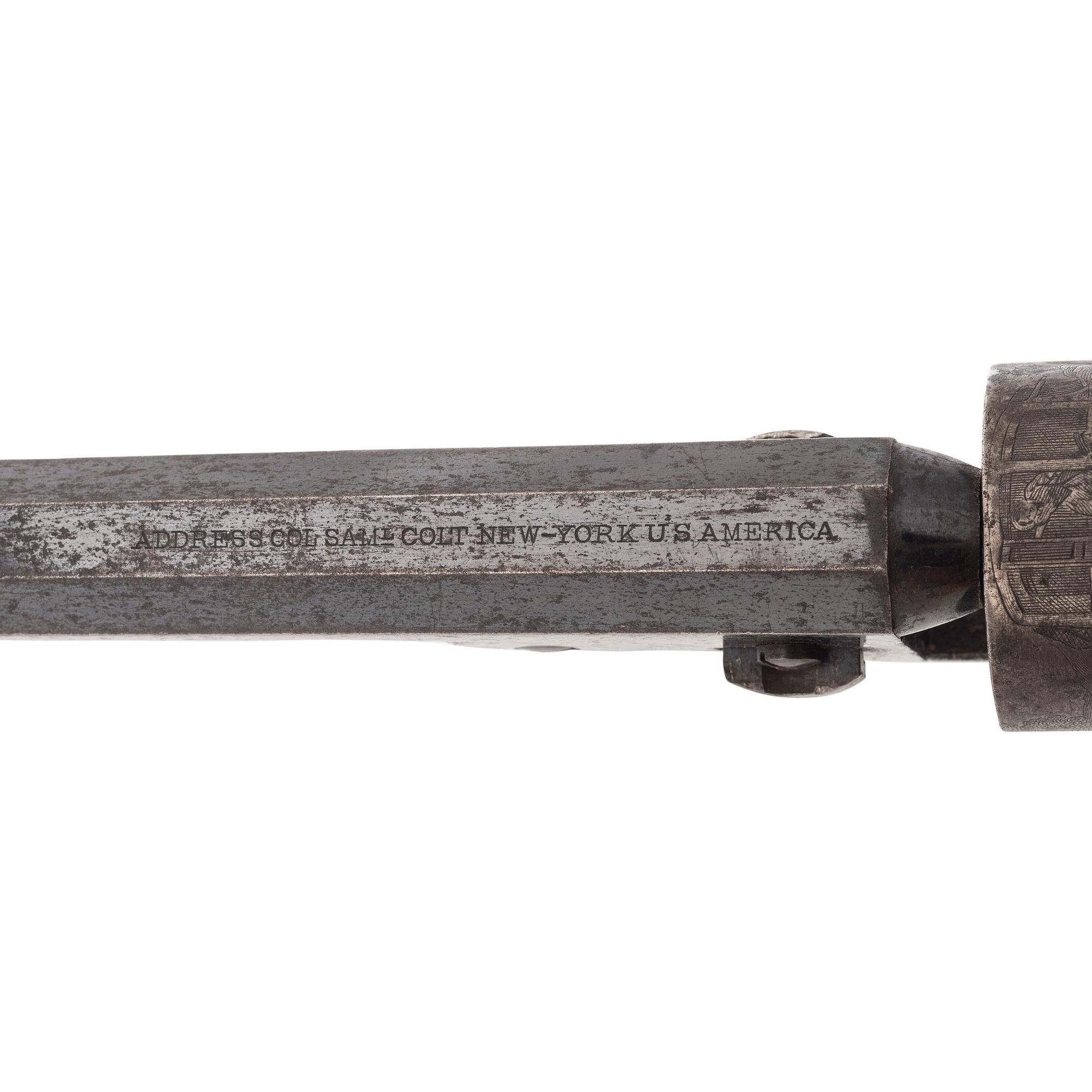 Colt Model 1849 Pocket Revolver Inscribed to Captain Andrew Willson 17th NY - Mortally Wounded at Second Manassas