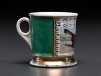 A Tow Truck Operator's Porcelain Occupational Shaving Mug
