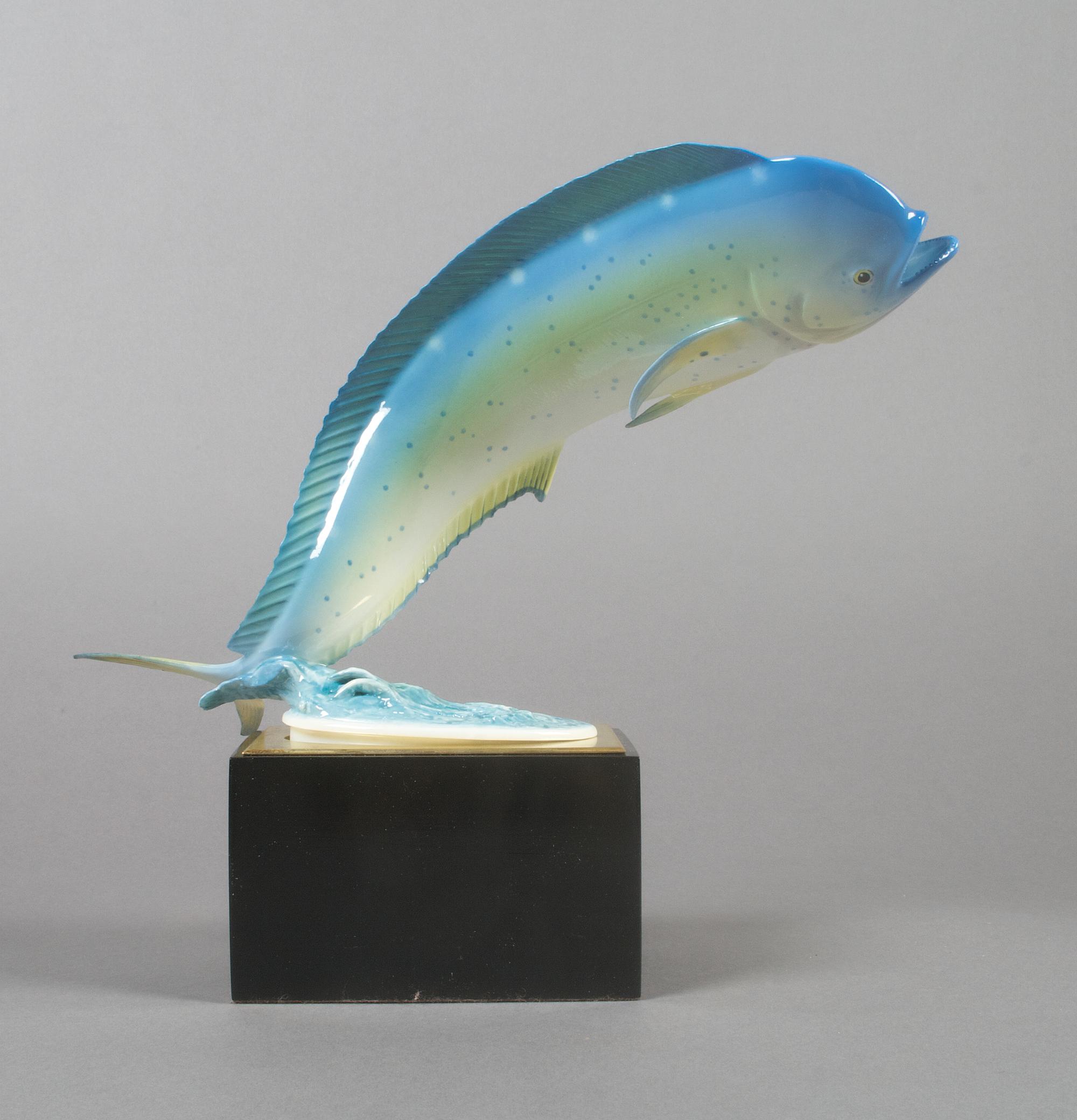 A Royal Worcester Dolphin, Height 10 inches.