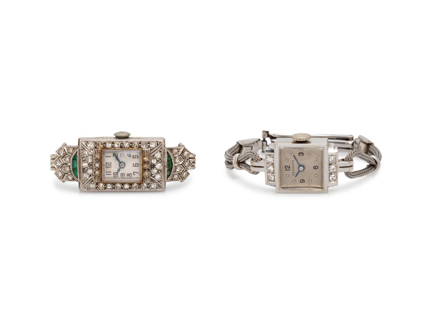 COLLECTION OF DIAMOND WRISTWATCHES