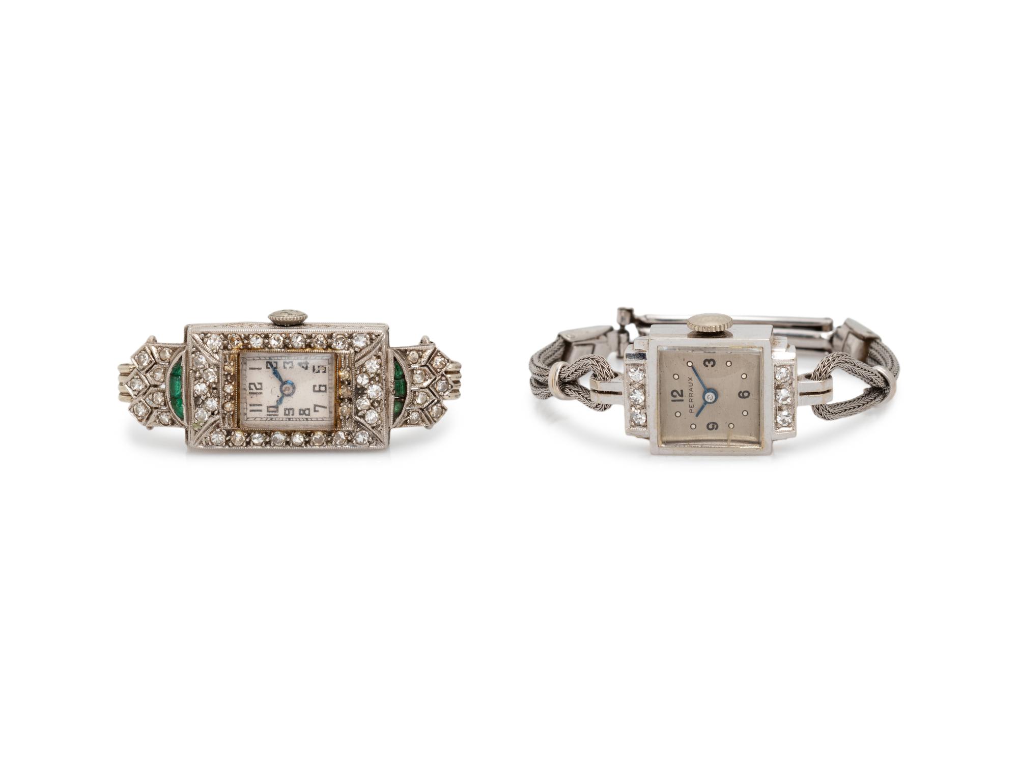 COLLECTION OF DIAMOND WRISTWATCHES