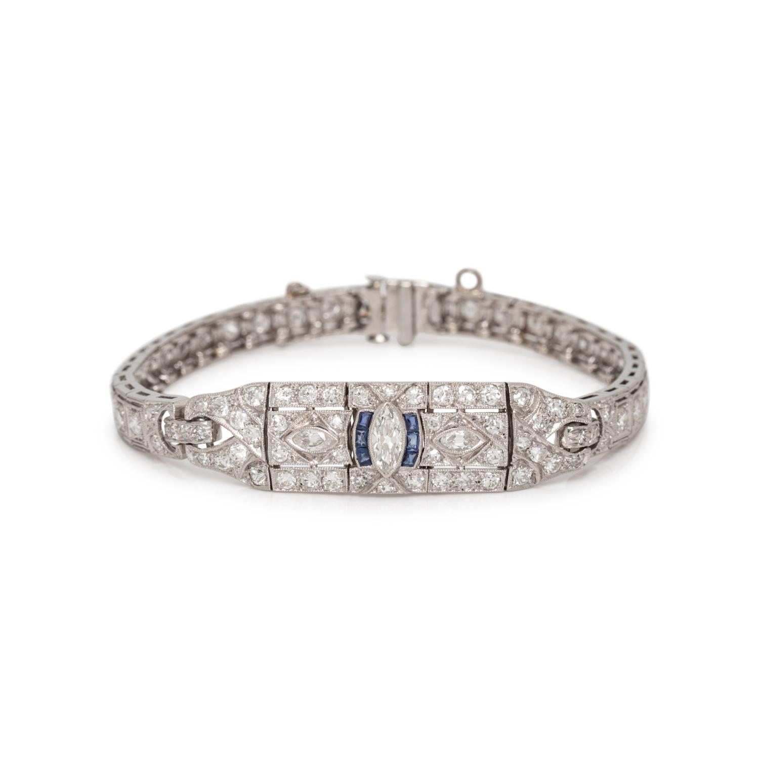 ART DECO, DIAMOND BRACELET