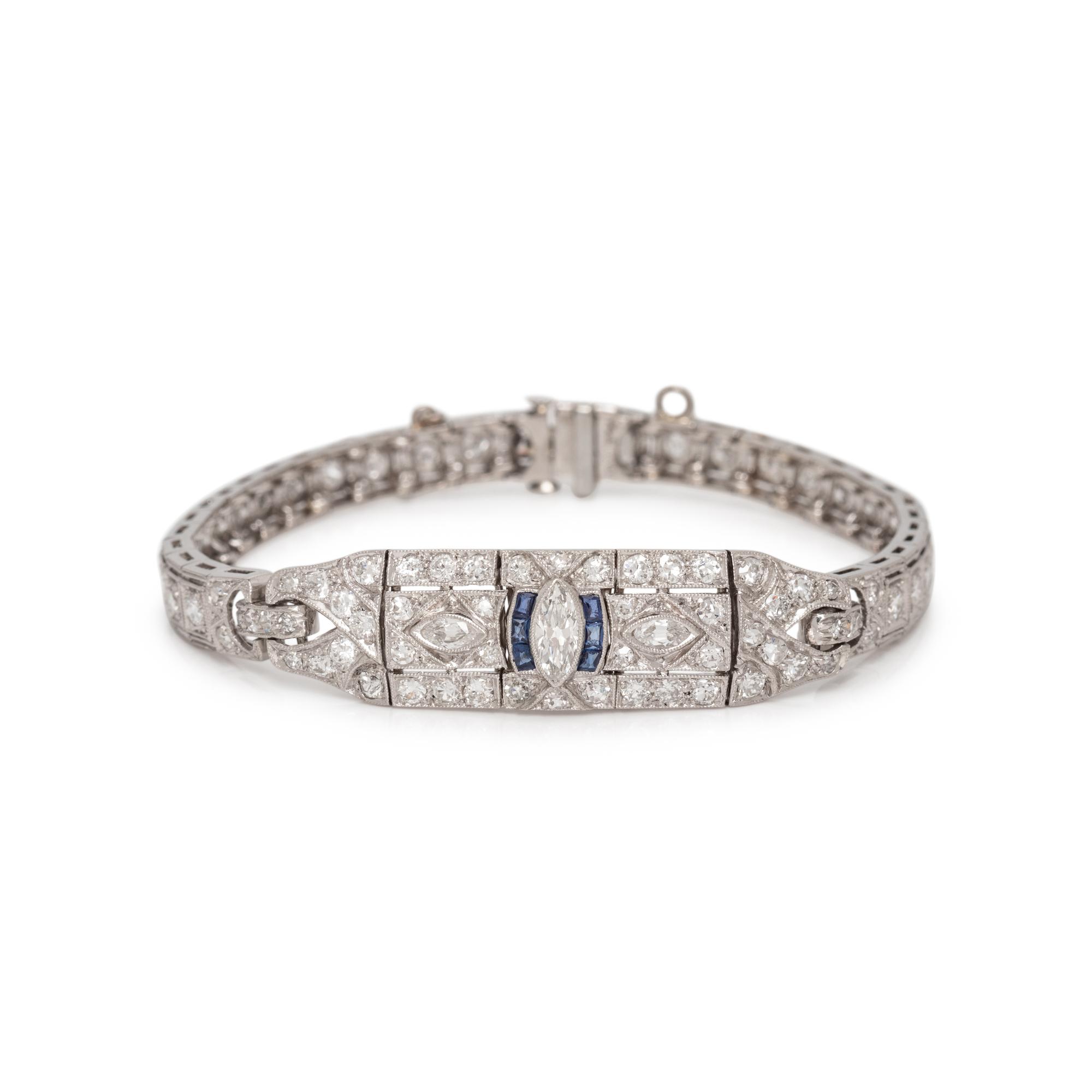 ART DECO, DIAMOND BRACELET