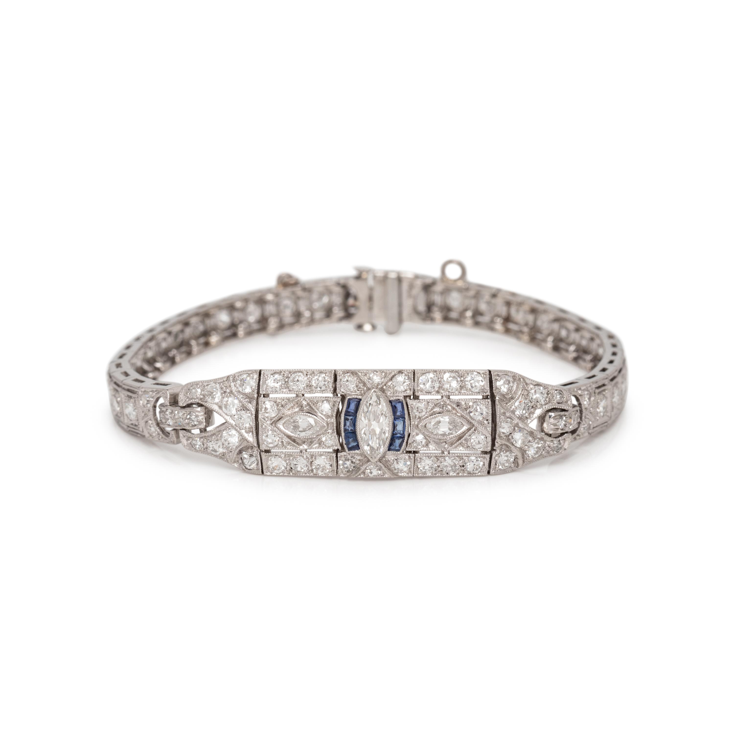 ART DECO, DIAMOND BRACELET