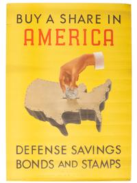 [WORLD WAR II]. A group of 4 posters encouraging home front efforts including production, aid, and conservation, comprising: