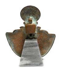 An Egyptian Bronze Lion Headed Aegis