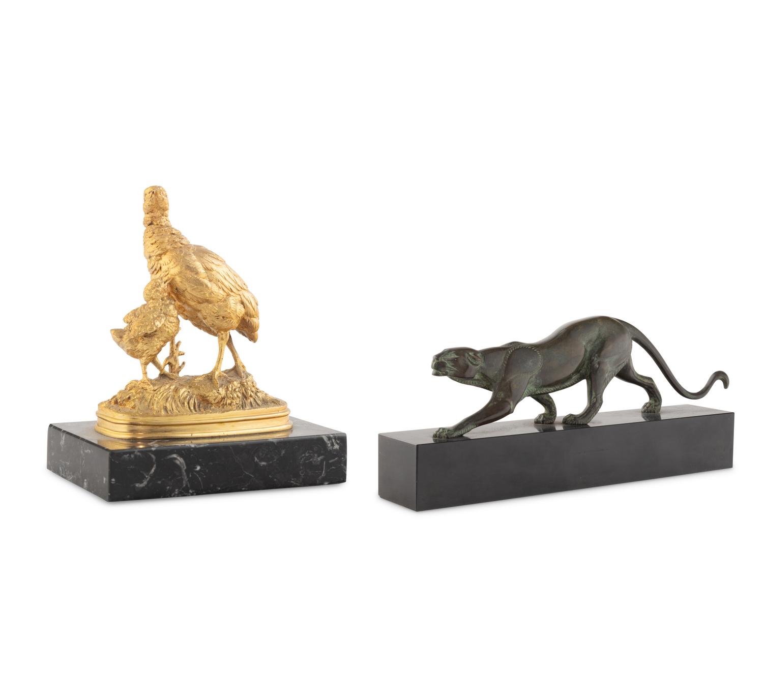 Two French Bronze Animal Figures
