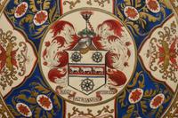 Five Parcel Gilt Watercolor Paintings of Armorial Porcelain Designs