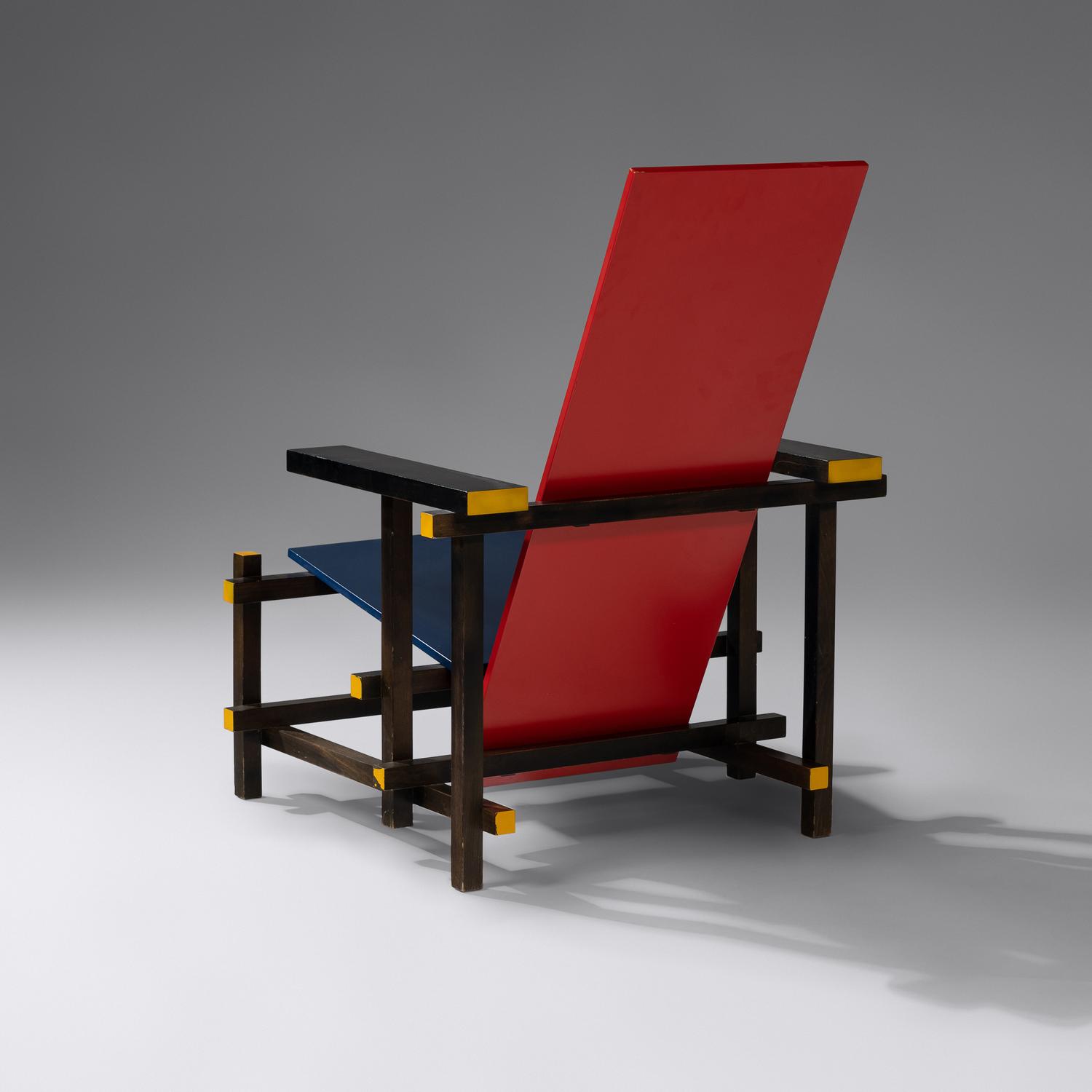 Red Blue Chair , c. 1980 Cassina, Italy