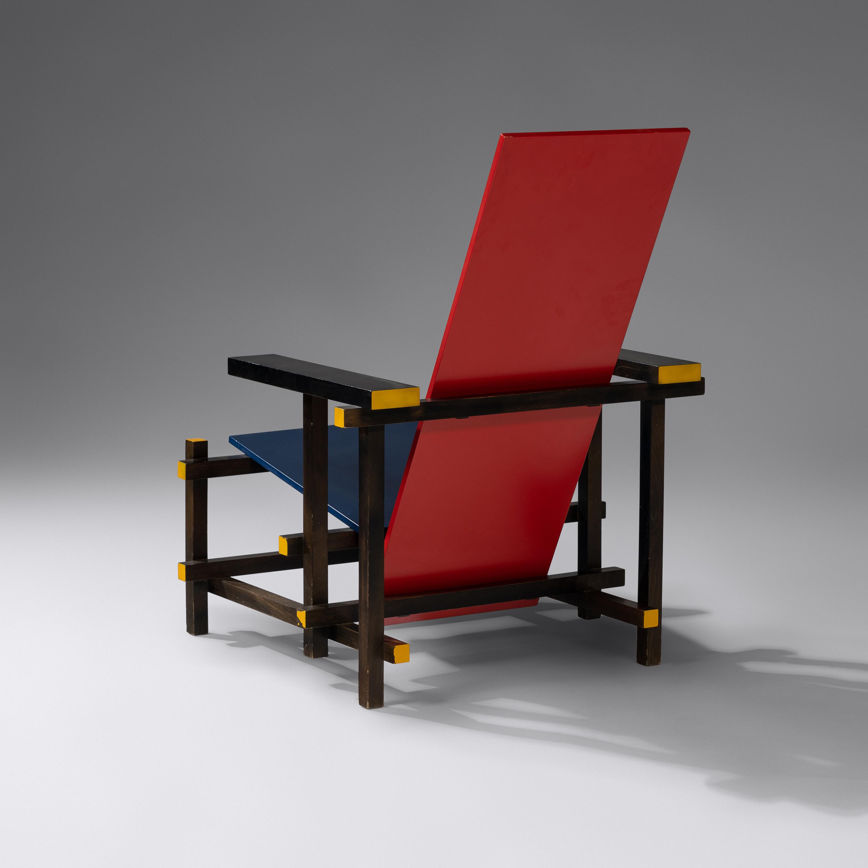 Red Blue Chair , c. 1980 Cassina, Italy