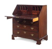 A George III Mahogany Slant-Front Desk