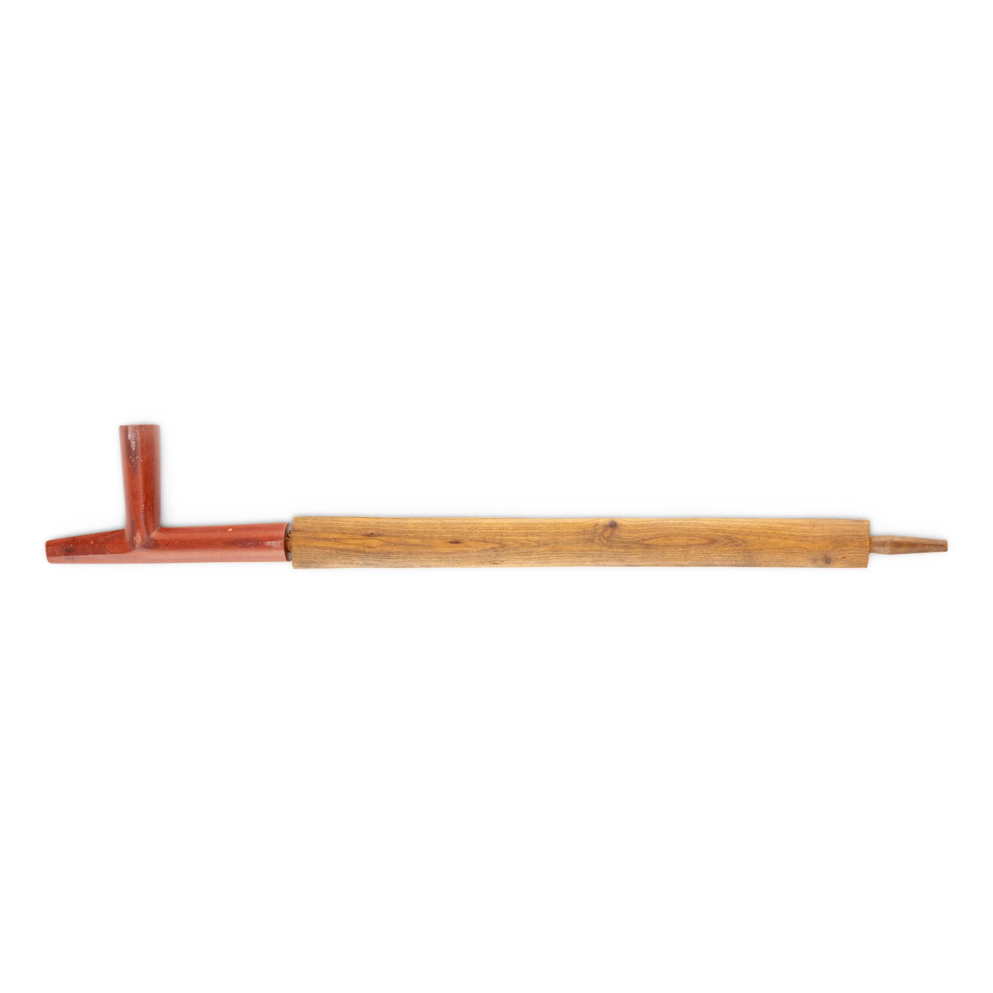 Sioux Pipe, with Catlinite Bowl