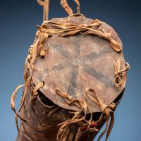 Blackfeet Painted Parfleche Cylinder