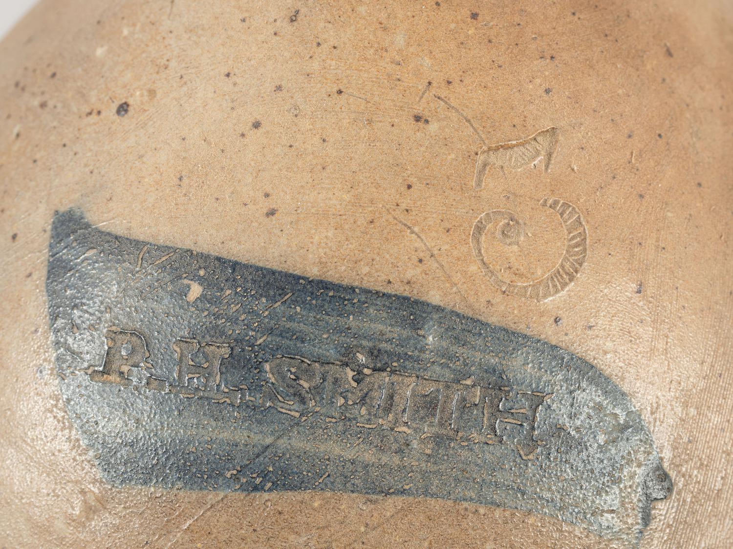 An Ohio Cobalt Decorated Five Gallon Stoneware Jug