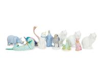 A Group of Twenty Herend Porcelain Animal Figurines