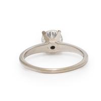 Diamond and White Gold Solitaire Ring