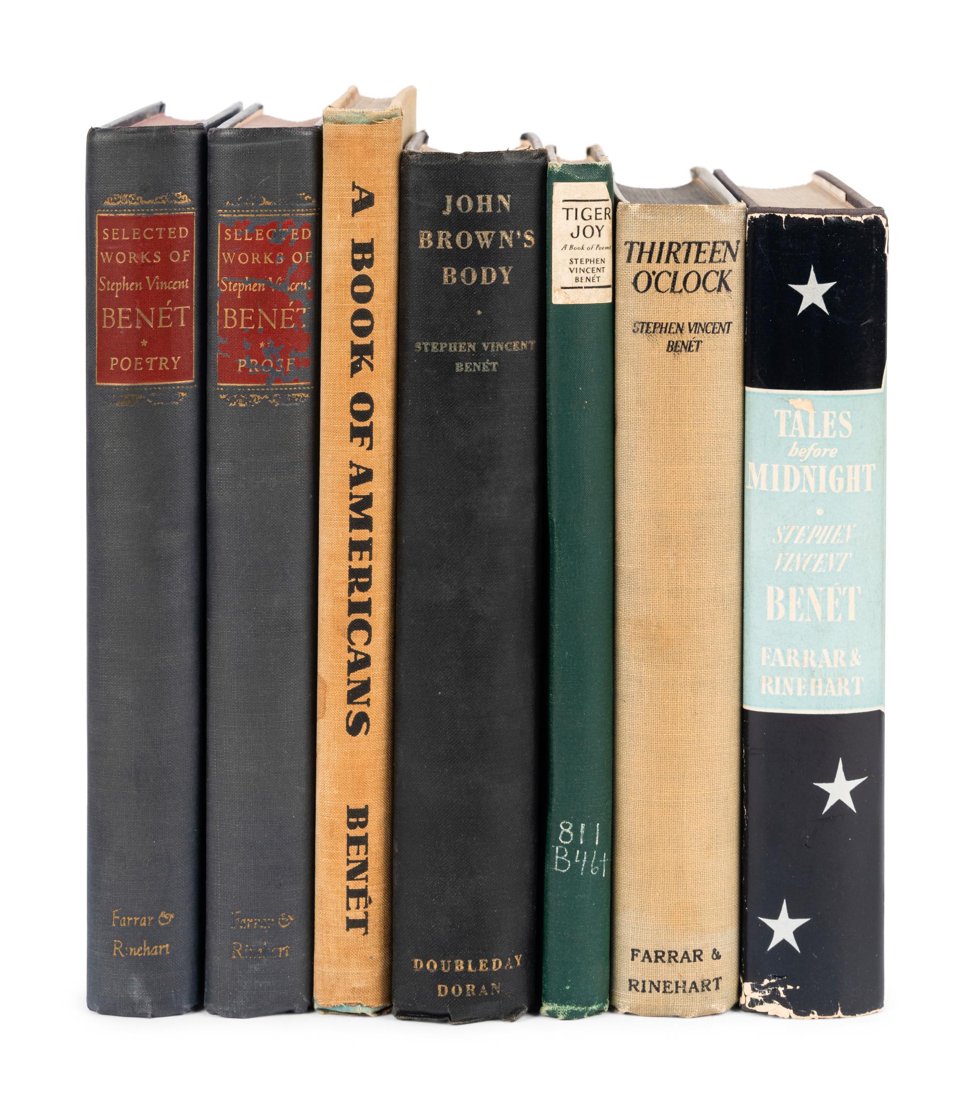 BENET, Stephen Vincent (1898-1943). A group of 6 works, comprising: