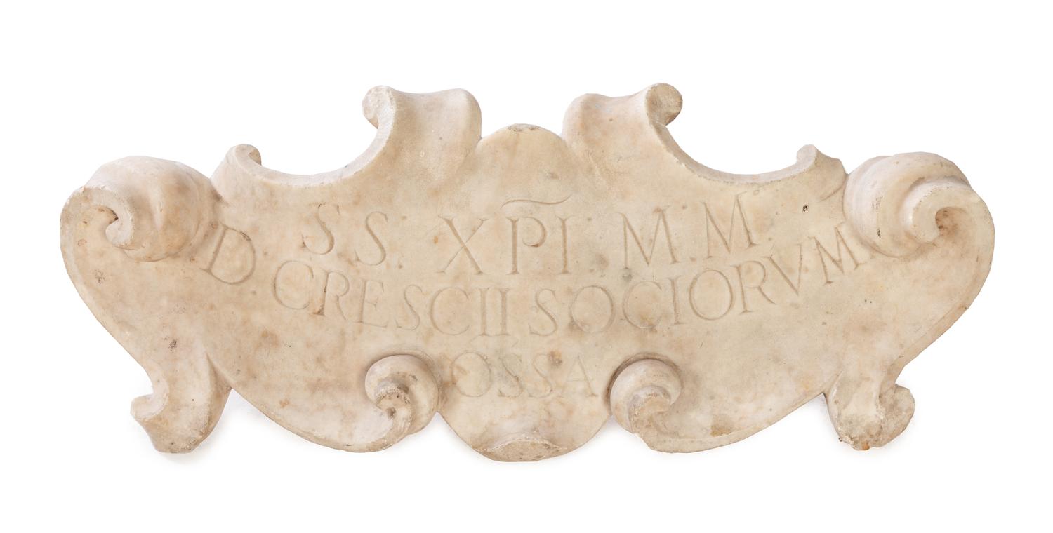 An Italian Carved Marble Plaque