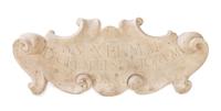 An Italian Carved Marble Plaque