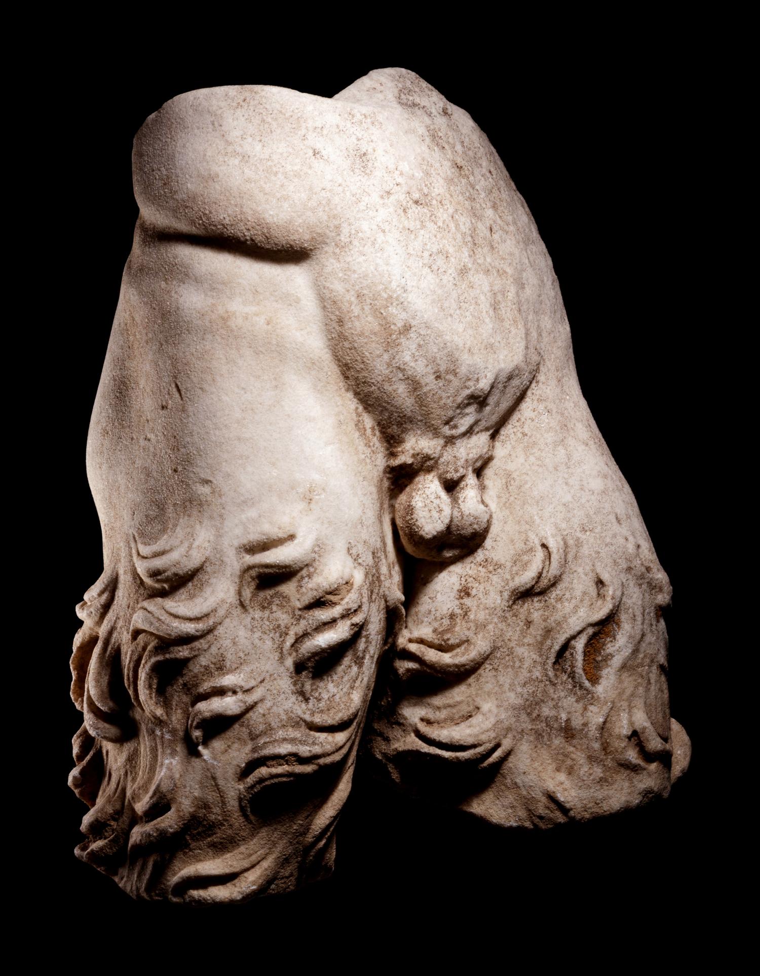 A Roman Marble Lower Torso of a Satyr