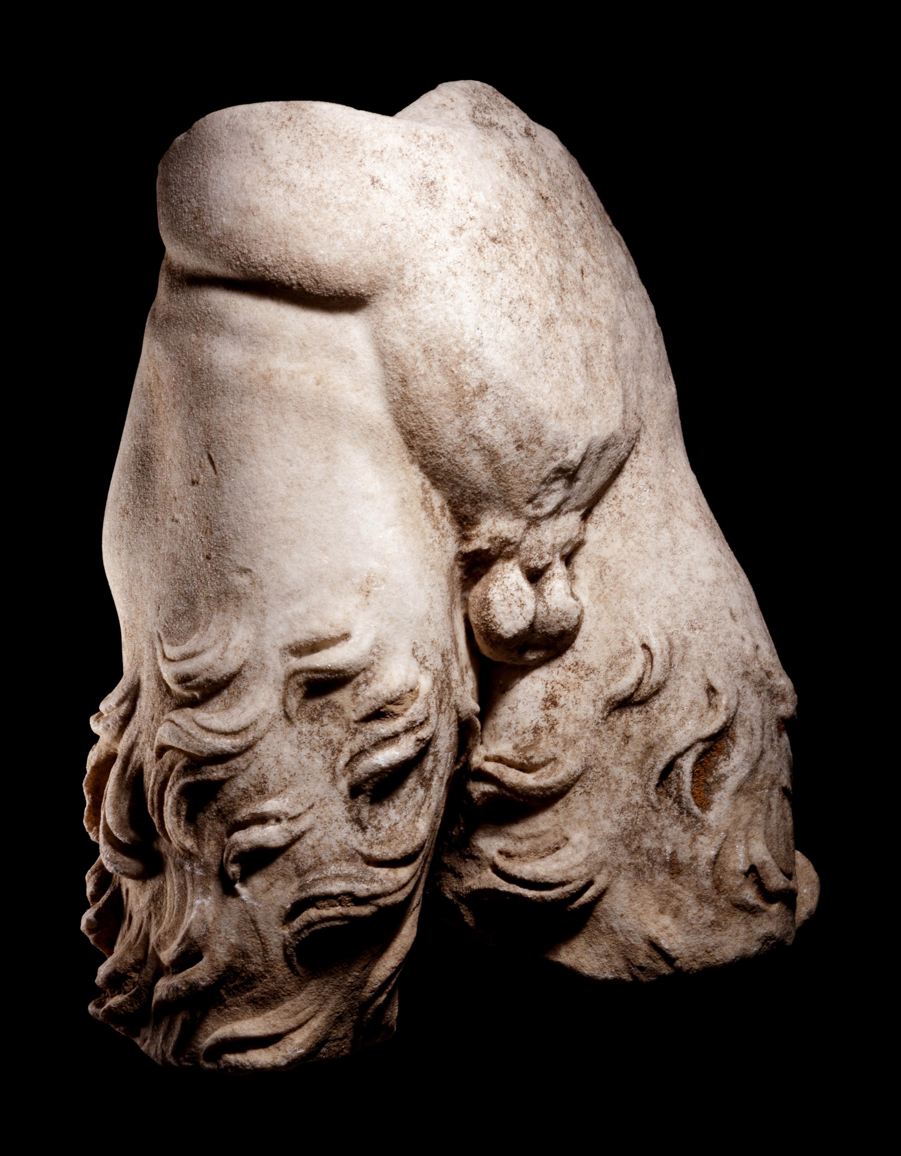 A Roman Marble Lower Torso of a Satyr