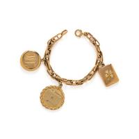 YELLOW GOLD CHARM BRACELET