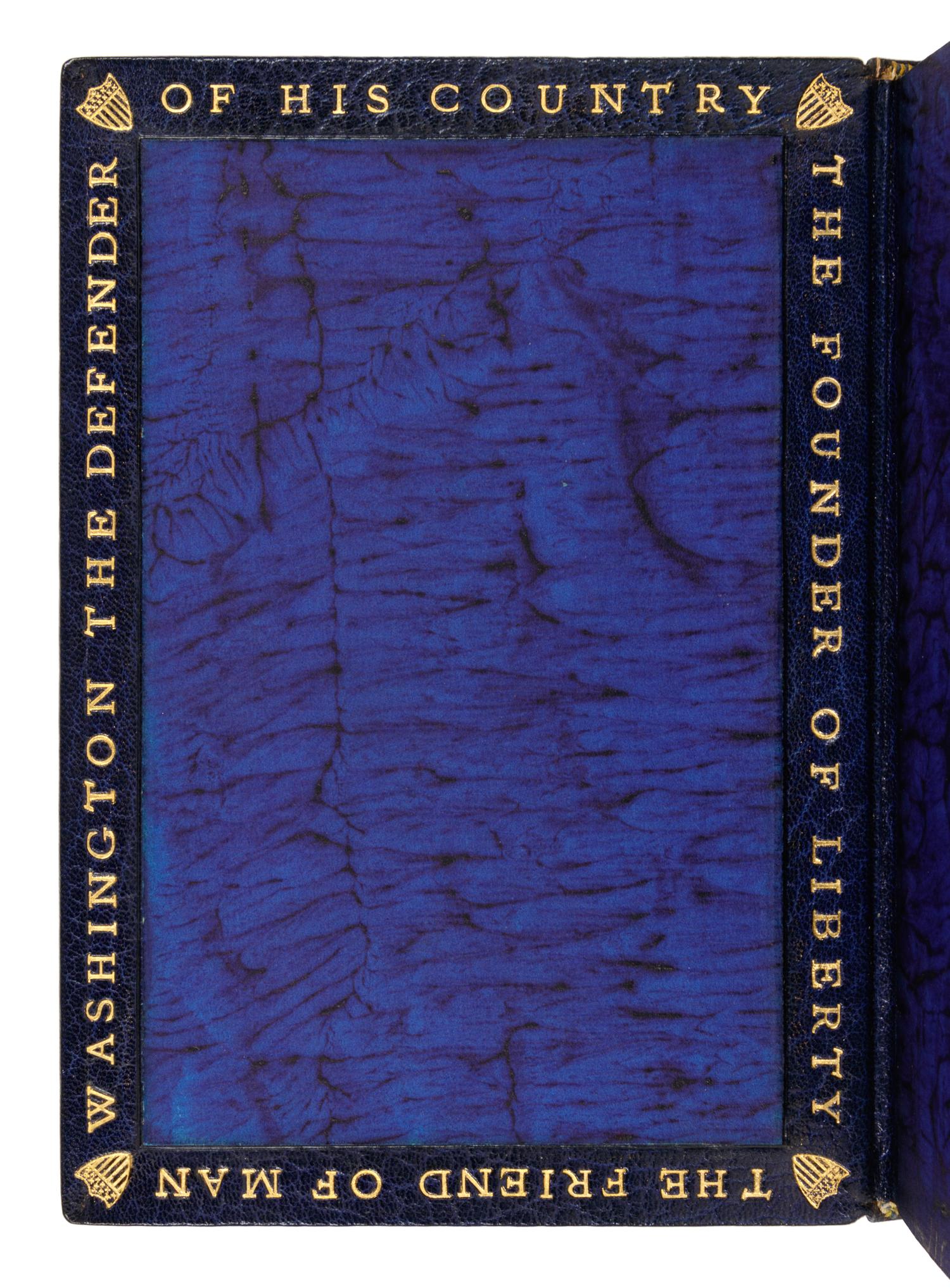 [MONASTERY HILL BINDING - ZUFFANT, Joseph, binder]. LOSSING, Benson John (1813-1891). The Home of Washington and its Associations . New York: W. A. Townsend, 1866.
