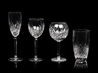 A Waterford Cut Glass Stemware Service