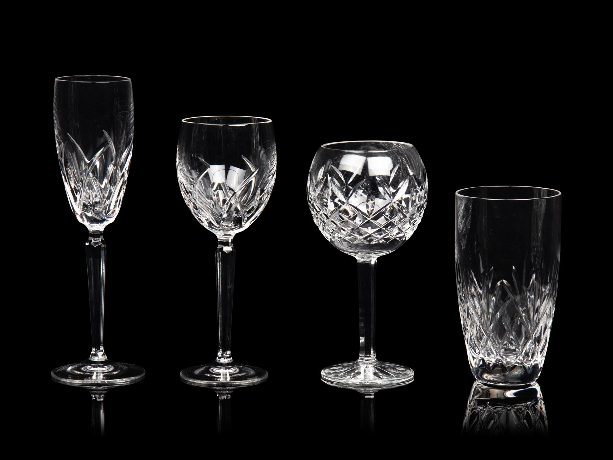 A Waterford Cut Glass Stemware Service